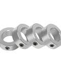 7/8 bore zinc plated shaft collars with set screws in a 4 pack secure parts on shafts for reliable positioning in conveyors and machinery