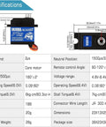 Specifications for 7KG Servo INJS2065 with Mount and Servo Horn for TRX4M TRX4MT 1/18 RC Crawler Upgrade Parts, High Torque Waterproof