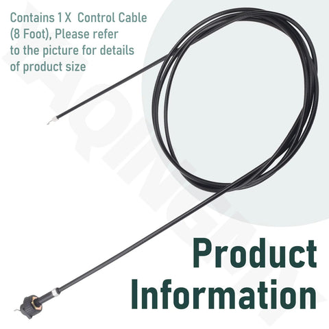 Easily control remote drain plugs from anywhere on the boat with an 8 foot cable shown coiled with connector highlights.