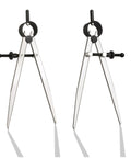 8 Inch Adjustable Leather Compass for Leather Work and Metalworking, Carbon Steel Divider for Arcs and Circles Drawing