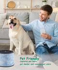 Man and dog near AP200 Filter Replacement For Instant AP200 Air Purifier With H13 True HEPA Activated Carbon Antimicrobial Coating
