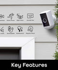 Freebird 2K Wireless Security Camera Battery Powered Outdoor Camera Magnetic Mount Night Vision Waterproof 2 Way Audio