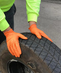 ProWorks Catch Disposable Nitrile Gloves 9 Mil Heavy Duty Work Gloves With Raised Pyramid Grip And Textured Palm For Superior Grip