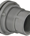 Rock Solid Cpvc Bulkhead Tank Adapter For Everyday Plumbing Setup, 2 Inch Npt Female Threads, Schedule Eighty Gray Tank Pass Through Connector.