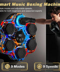 Smart Bluetooth Boxing Trainer With Gloves, Wall Mounted Punching Machine For Kids And Grownups, LED Display Boxing Target