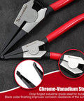 2 Piece Lock Ring Pliers Set Flat Nose For Removing And Installing Gearshift Locking Rings Circlip Pliers displayed on a surface