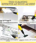 Sotikarery High Pressure Steam Cleaner 3000W With Ozone Function And 6 Brush Heads For kitchen car grime removal images showing effective oil stain cleaning.