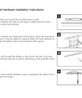 Cabinet hardware installation instructions diagram with four steps for installing Bridged Drawer Cabinet Pulls Antique Brass With Antique Peony Solid Cast Pattern Six Pack Three Inch Hole Centers Overall Length Four And Three Quarter Inches Projection Three Quarter Inches Includes Twenty Two Millimeter Machine Screws.