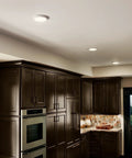 Dope LED Downlight 7.5 Inch Flush Mount Ceiling Light in White 3000K Dimmable in modern kitchen setting