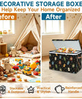 Top Shelf Storage Chest With Lid Holds Massive 85 Liter Load Sturdy Toy Box for quilts and plush dolls in a tidy living space.