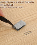 160 Piece Silver Plantation Shutter Repair Kit with Sturdy Louver Pins for Blinds Replacement Heavy Duty Durability, U-shaped nails.