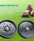 Straight Up Heavy Duty Idler Pulley Replaces AUC16698 And AM106627 For John Deere Zero Turn Mower Deck Parts with premium construction.