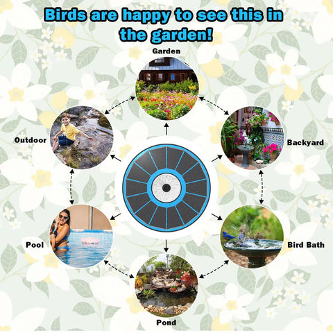 Glass Solar Water Fountain With White Flower Design 3.5W No Battery for Garden Pond Outdoor Pool Installation