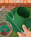 Sprinkler Head Guard Protector Donut Style Patented Sprinkler Protection Prevents Mower Damage 10 Pack ABS Plastic Durable