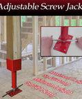 Beefy 4x4 Screw Jacks Adjustable Post Levelers For Home Basement Crawlspace And Shed Lifting Height Range 14.5 To 18.5 Inches