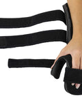 Right Hand Soft Resting Stroke Hand Splint with adjustable straps for flexion contractures, showing secure hand fit