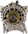 Beefed Up Alternator for Ford Expedition 2003 2004 Lincoln Navigator 5.4L 4.6L smooth 12V 110 Amp internal regulator front view.