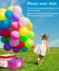High Speed Electric Balloon Pump And Portable Balloon Blower For No Sweat Party Setup With Slick Plug And Play Action And Rock Solid Performance For Weddings Birthdays And Festivals with colorful balloons.