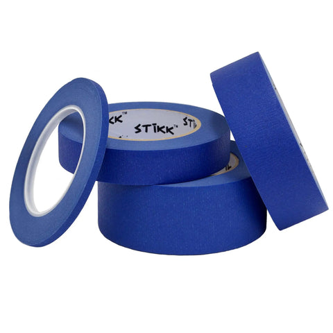 Blue Painters Tape 2 Inch Wide 60 Yards Per Roll 24 Roll Case Residue Free Easy Release Medium Tack For Sharp Clean Edges Trim Ceilings