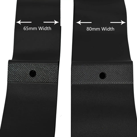Two Pack 26 Inch Rim Strips With 80mm Wide 0.6mm Thick Fat Tire Liner Nylon Inner Tube Cushion Protector Anti Puncture For Bikes Black