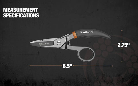 Pro Datacomm Snips For Precise Wire Cutting With Spring Loaded Blade And Textured Double Dipped Grip Serrated Edge dimensions