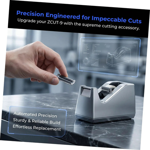 Hand installing Automatic Tape Cutter Guide Plate Replacement For Metal Tape Machines Easy Install Spare Part For Warehouse And Packaging Prevents Jams Pro Grade Boosts Packing Line Productivity And Workflow on tape machine