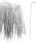 200 Pack 8 Inch Landscape Staples Heavy Duty 11 Gauge Galvanized Steel Garden Stakes U Shaped Pins