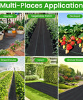 Tough As Nails Weed Barrier Fabric For Gardens And Driveways 3x300ft Geotextile Ground applications in gardens, orchards, greenhouses