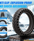 8.5x2 Inch Solid Tire For Electric Scooters No Flats Long Lasting Durability Compatible With Xiaomi M365 Pro M365 Pro2