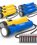 Eight Pack LED Flashlights With Batteries Included Long Runtime Up To 30 Hours Handheld Emergency Lights