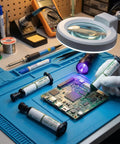High Performance UV Curing Solder Mask Ink For PCB Repair And Insulation Fast Dry Two Pack White Solder Mask Paint For BGA Rework