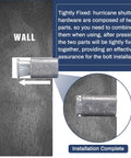 Concrete Anchors 1/4-20 Thread For Hurricane Shutter Hardware Wall Anchor Bolts Set of 25 installed on concrete wall