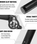 Seven Eighths Inch Quick Twist Throttle Grips With See Through Cable Box Aluminum Alloy Universal Fit, anti-skid design