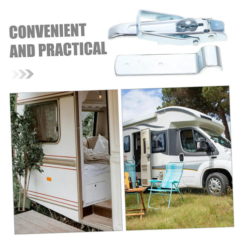 Heavy Duty Adjustable Draw Latch For RVs Trailers And Toolboxes Easy Install Locking Mechanism For Secure Fastening displayed