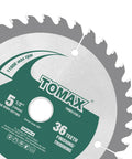 Kickass Smooth Cuts Pro Grade Five And Half Inch Thirty Six Tooth Atb Finishing And Trimming Saw Blade on a white background