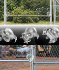 Heavy Duty Sliding Gate Rollers Two Pack With Five Inch Wheels And Two Inch U Brackets Fits One Five Eighth Inch Frame Hot Dipped Galvanized Steel close-up of galvanized rollers mounted on a yard gate.