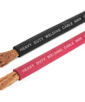 4 Gauge Pro Grade Extra Flexible Welding Cable 600 Volt 20 Feet Black And Red Built To Last Sunlight Resistant Water Resistant Highly Flexible Copper Stranding 30 Gauge Ships As A Coil.