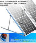 Beast Mode 47 Inch Adjustable Solar Panel Tilt Mount Brackets showcasing heavy duty anodized finish and corrosion-resistant design.