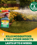 Backyard Bug Control Pretreat 32 Oz for Outdoor Insect Protection, hose spraying garden, covers 16,000 sq ft, 8 weeks