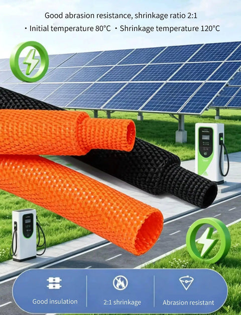 Pro Grade Braided Cable Sleeve for Ultimate Wire Management Heat Shrink Ready 300cm Flexible Polyester Protector