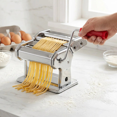Two Pack Pasta Machine Replacement Handle And Holding Clip Kit For Manual Crank Repair Easy Grip Replacement Parts For Your Pasta Maker Durable Sturdy Kitchen Tool Upgrade red grip on manual pasta machine