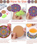 Step-by-step guide for Mandala Diamond Painting Coaster Kit With Holder For Dope DIY Beginners And Adults Art Coasters