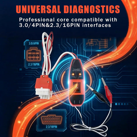 Nosweat Hvac Ecm Motor Tester Delivers Instant Gonogo Diagnostics With Fast Track Troubleshooting On Trane Carrier Lennox York Emerson And Regal Rexnord Motors Without Any Drama Or Complication, showing universal diagnostics device with connectors.
