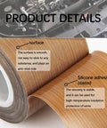 Close-up of Nonstick PTFE Glass Cloth Tape Five Mil Thick Three Quarters Inch Wide Thirty Three Yards High Temperature Adhesive surface.
