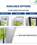 5mm Reflective Foam Core Insulation Roll 16 By 50 Ft R15 Radiant Barrier Vapor Barrier And Sound Shield White Foil Options