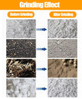 Planetary Ball Mill Machine For Lab Material Grinding effects before and after using Four 1000ml Stainless Steel Jars 110V