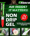 Heavy Duty Super Glue Gel That Nails Every Connection On Plastic Shoes Ceramic And Wood With Zero Dripping Formula And Lightning Quick Curing Times Making Crystal Clear Water Resistant Seals You Can Trust Every Single Time With A Leak Proof 8 Pack, non-drip gel tube close-up.
