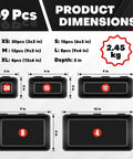 69 Piece Tool Box Organizer Tray Divider Set For Drawer Organization And Workbench Storage With Interlocking Plastic Dividers In Five Sizes XS S M L XL