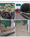 Various environments showcasing Built Tough Outdoor Rain Canopy For Ev Charger Wall Box Cover in carport, garden, wet market, and community.