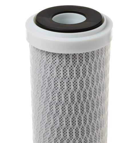 Under Sink Water Filter Replacement For Reverse Osmosis, NSF Certified, reduces sediment, rust, lead, arsenic and VOCs, cartridge detail.